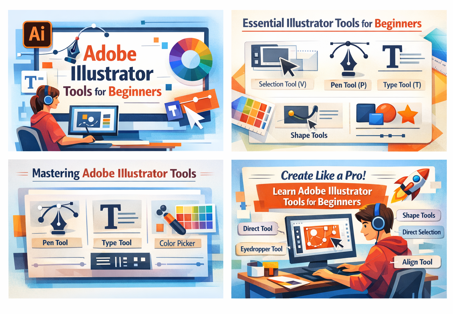 Adobe Illustrator Tools for Beginners:
